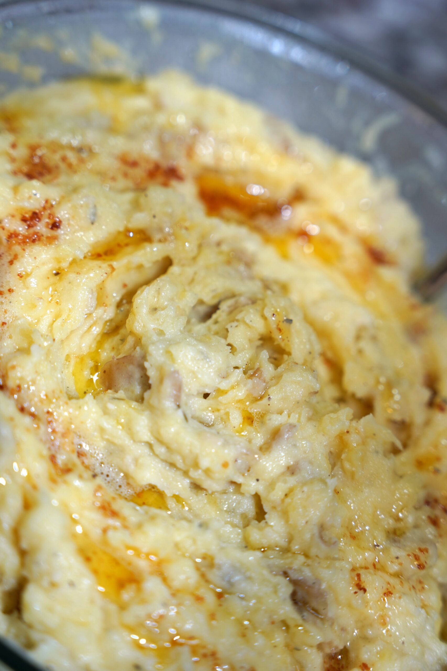 Brown butter mashed potatoes completed