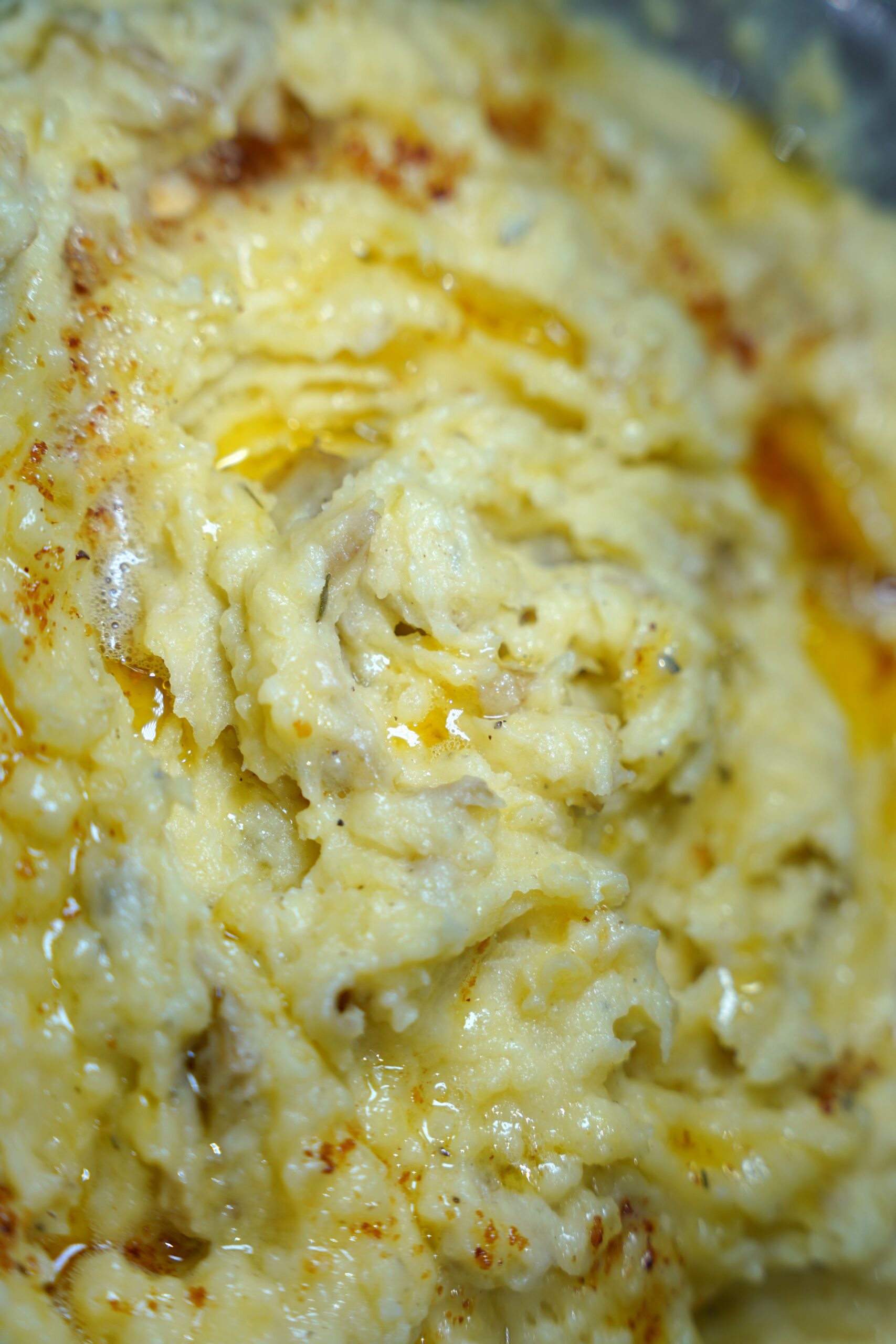 Brown butter mashed potatoes completed